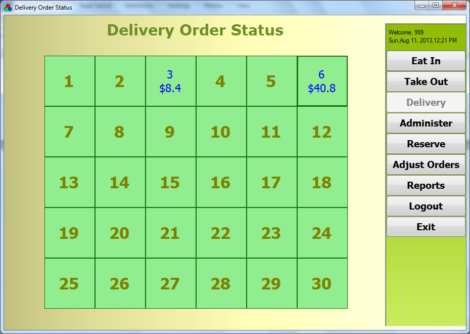 Delivery line orders